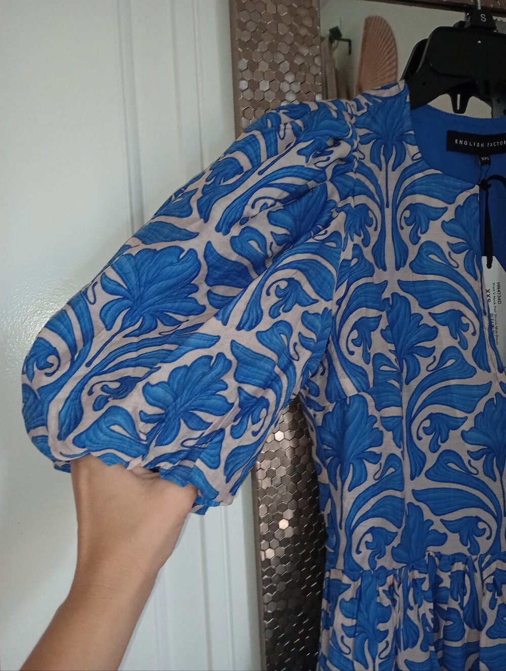Tuckernuck Blue Geo Floral Cara Maxi Dress - Picture 7 of 11